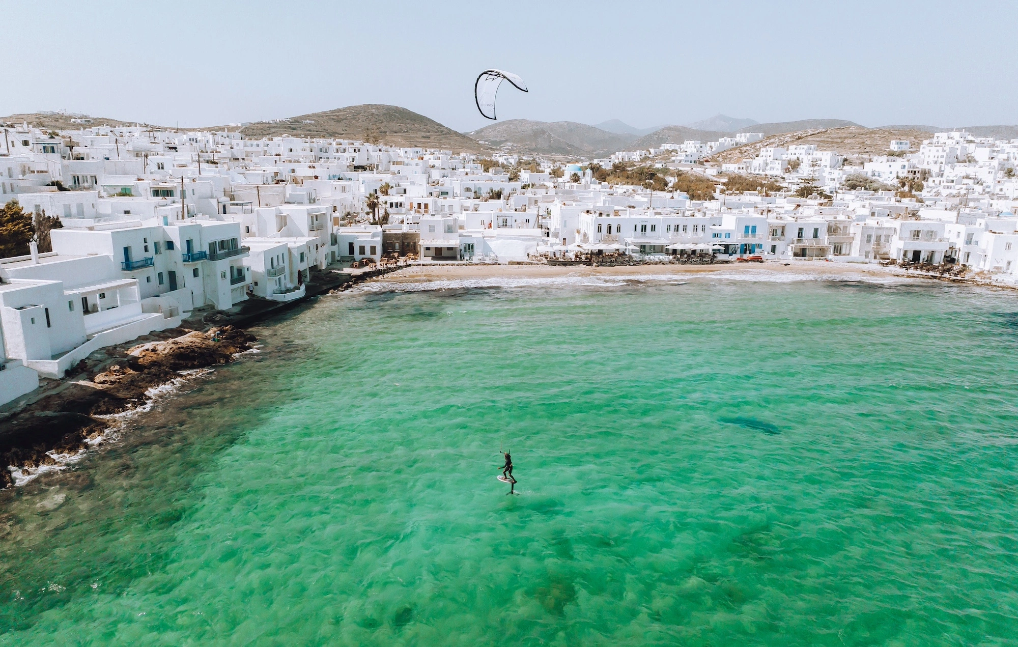 kitesurfing beach