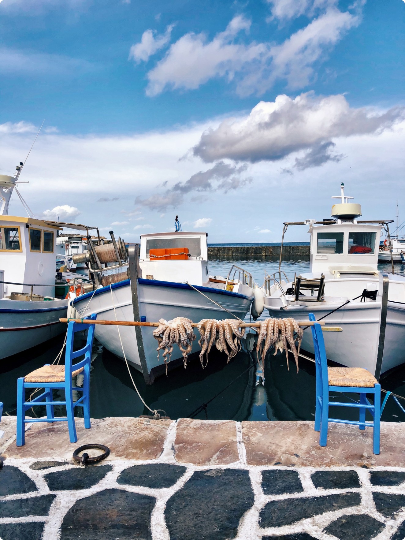 paros island fishing boats