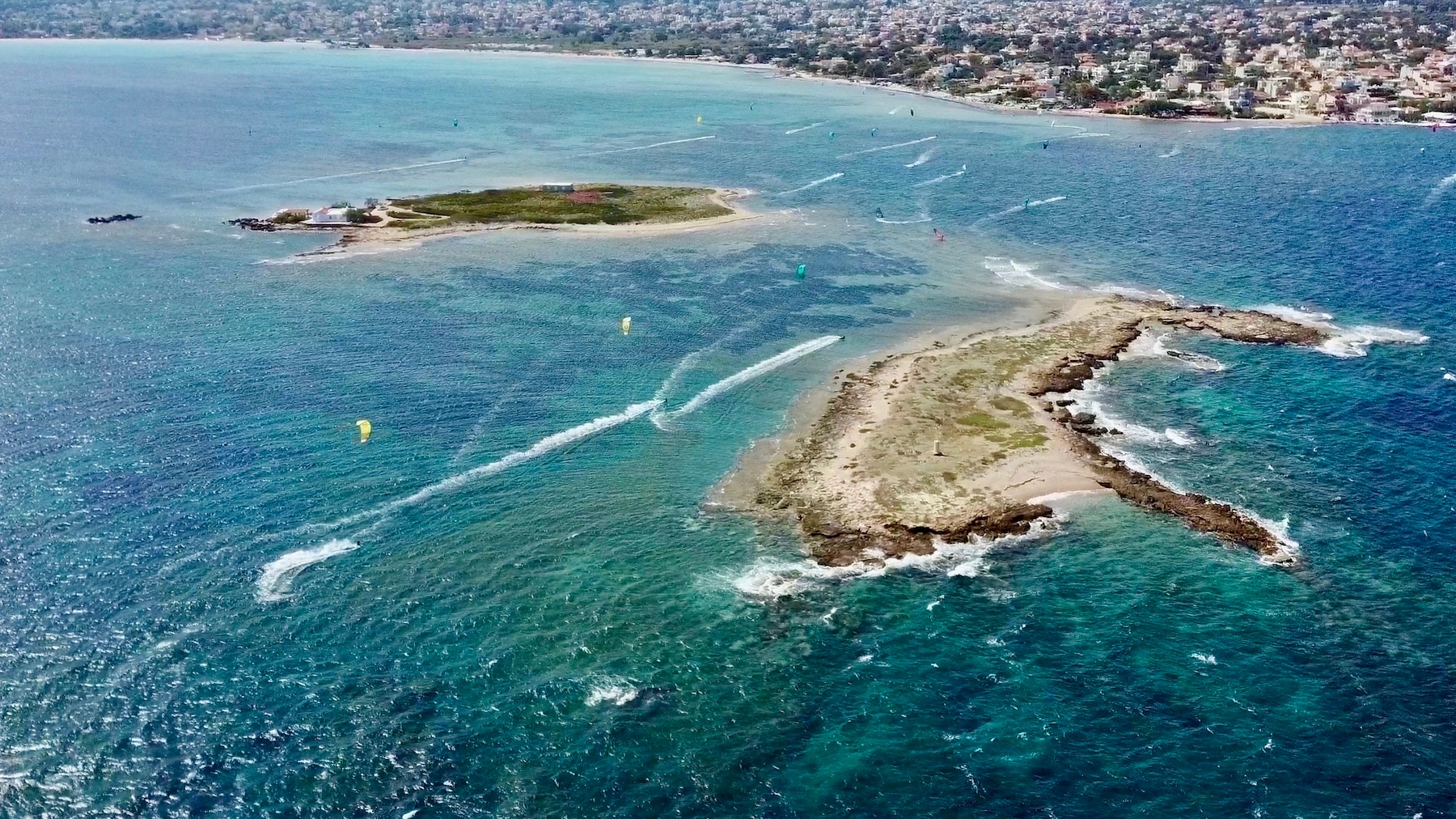 kitesurfing beach